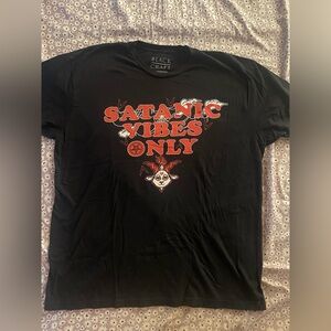 BlackCraft Satanic Vibes Only Graphic T-Shirt